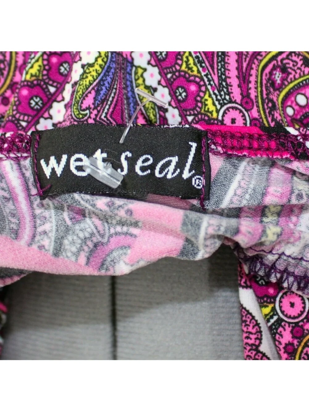 WET SEAL Pink Paisley Boho Fairy Maxi Dress
